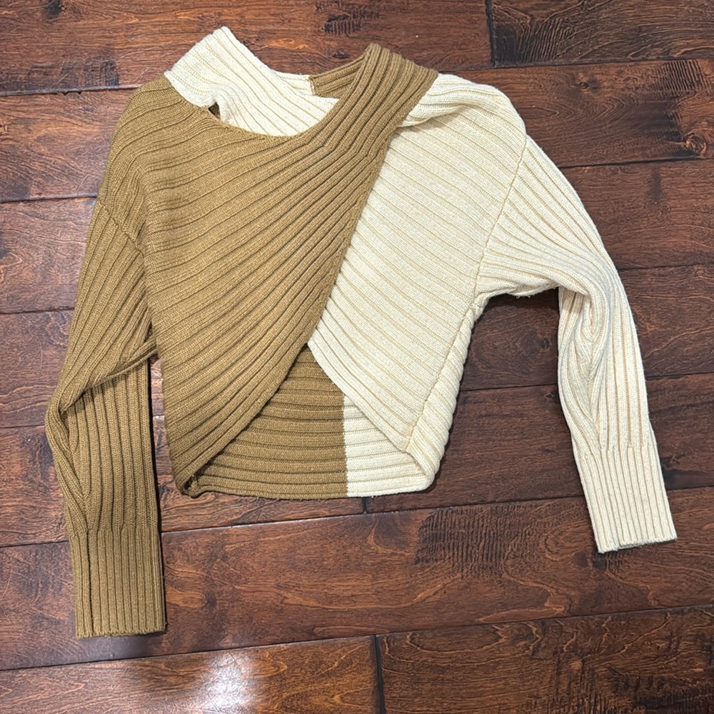 Anthropology criss cross sweater
